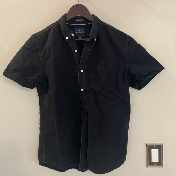American Eagle Outfitters Shirts Mens Black Button Down Poshmark